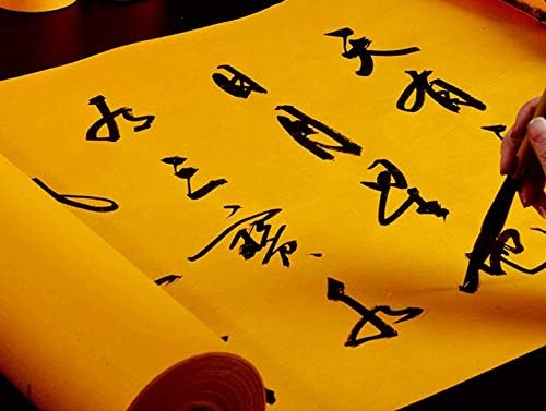 Pintura amarela Roll Roll Xuan Papel espessante Arroz Sumi Papel para praticar o desenho da caligrafia japonesa chinesa
