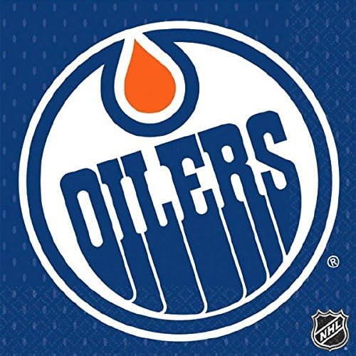 Nudários da festa de Edmonton Oilers - 6 1/2 x 6 1/2 | Pacote de 16