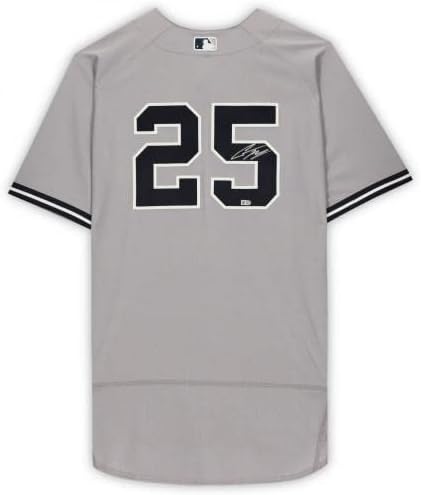 Gleyber Torres New York Yankees Autografou Grey Nike Jersey Authentic - Jerseys MLB autografadas