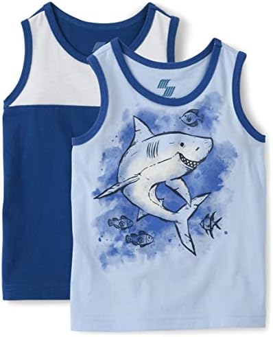The Children's Place Toddler Boys Sleeseless Tank Tops 2 pacote