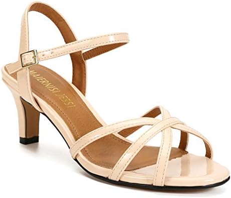 Maiernisi jessi unissex masculino sandálias femininas tornozelo cross slingback gatinho salto