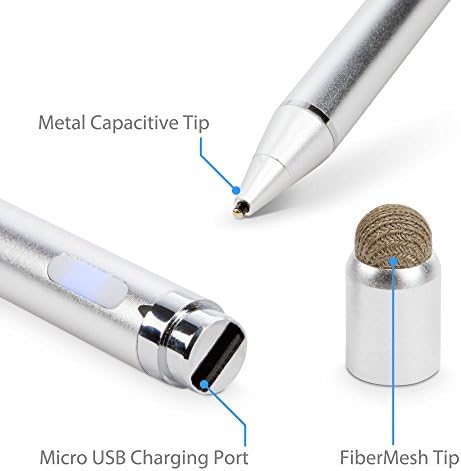 Caneta de caneta de onda de ondas para trimble gfx -750 - caneta ativa acumulada, caneta eletrônica com ponta ultra fina para trimble gfx -750 - prata metálica