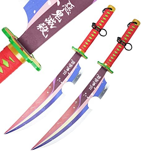 ZLFA Metal Aço inoxidável Cosplay Anime Demon Slayer Sword 41 polegadas Katana, textura original de anime, para