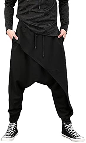 NYYBW Mens Hippie Harem Pants - Baggy Moda Athletic Yoga Trouser Sweatpante