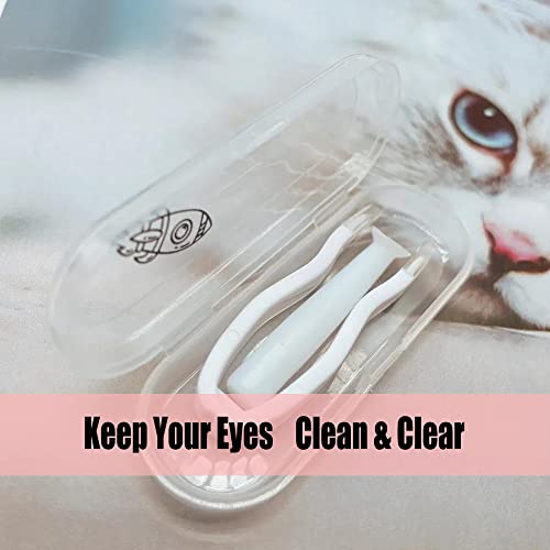 Buybar Eye Wash Cup + Kit de ferramentas de removedor de lentes de contato, kit de banho de lavagem ocular - 2pcs Copo de olho de silicone