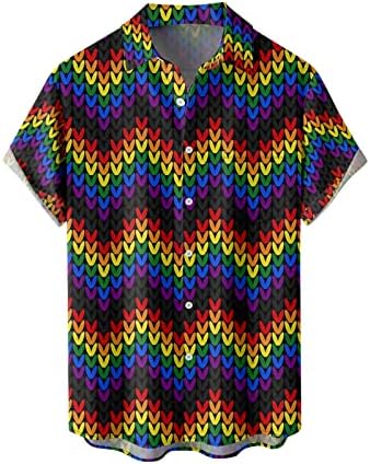 Camisas vintage para homens botões casuais Down Bowling Shirts 50s Rockabilly Sleeve Hawaiian Shirts