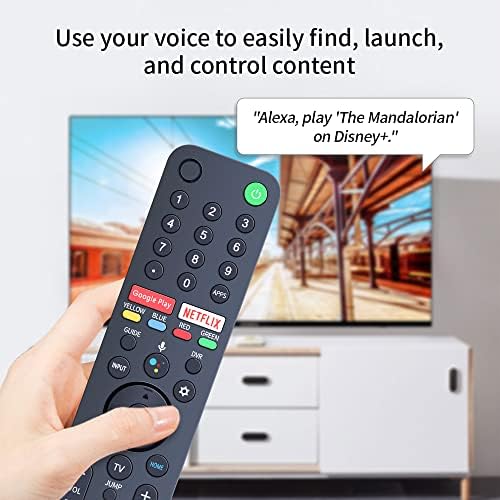 RMF-TX500U Voice Replacement Remote Control Compatible for Sony TV XBR-55A8H XBR-55X850G XBR-55X950G XBR-65A8H XBR-49X950H XBR-75X900H