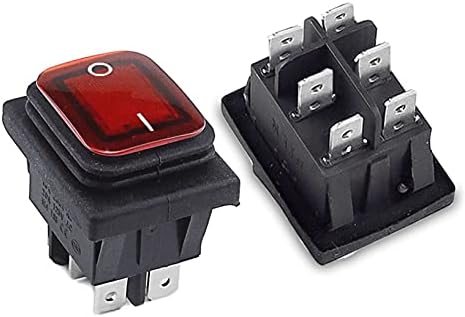 WTUKMO KCD4 interruptor à prova d'água interruptor do interruptor Power 2 Position/3 Posição 6 pinos Redefinir ou Auto-bloqueio