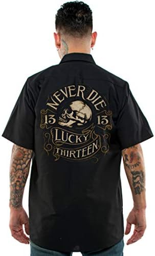 Lucky 13 Never Die Work Shirt