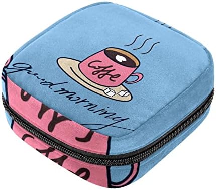 Bolsa de armazenamento de guardanapos sanitários de Oryuekan, bolsas de zíper menstrual reutilizável portátil, bolsa de armazenamento de tampões para mulheres meninas, simples queda