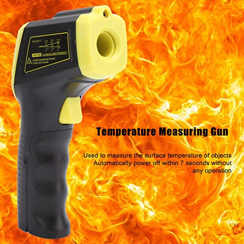 Termômetro infravermelho sem contato, terminômetro de temperatura digital infravermista de alta temperatura, -50 ~ 600 ° C/-58 ~ 1122 ° F, pistola de termômetro industrial