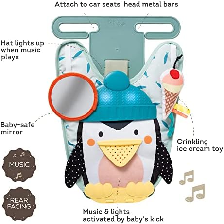 Brinquedos de assento de carro musical para bebês 0-6 meses de atividade do bebê Toys Carseat Toys sensoriais Sento