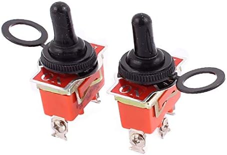 NOVO LON0167 E-TEN1122 ON/OFF/ON NO 3 TERMINAIS AC 250V 15A SPDT TOGLE SWITCH W CAP 5 PARES (E-TEN1122 EIN/AUS/EIN 3