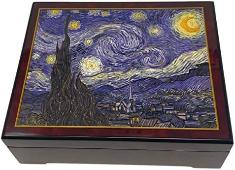 A empresa de caixa de música de São Francisco van Gogh Starry Night Music Box