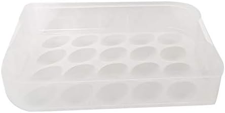 Fresco de manutenção de 20 caixas de categor de caixa de gradinha ovos de armazenamento de ovos de armazenamento Compartimento Houseping & Organizadores Bacha de tecido de armazenamento