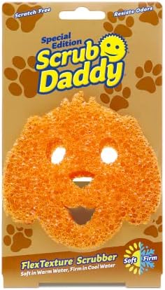 Esponja do papai Scrub - edição especial de cachorro - esponja livre de arranhões, esponja de lavagem de louça para cozinha e banheiro