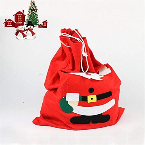 Vefsu Bag Canvas Música Natal Merry Gery Stocking Presente de armazenamento de armazenamento e organizadores Longo Bins de armazenamento