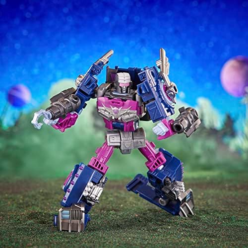 Transformers Toys Legacy Evolution Deluxe AxleGrease Toy, 5,5 polegadas, figura de ação para meninos e meninas de 8 anos ou mais