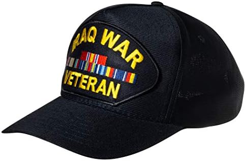 Estados Unidos Iraque War Veterano Emblem Patch Hat Navy Blue Baseball Cap