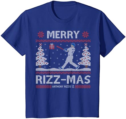 Anthony Rizzo Merry Rizz-Mas Camiseta-Vestuário