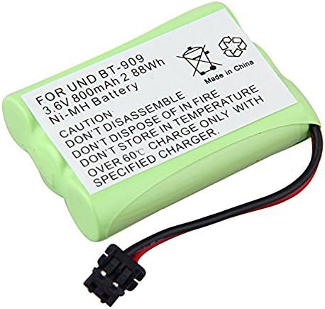 MIFXIN 3.6V 800mAH 3 AAA NI-MH Bateria de substituição de telefone sem fio recarregável sem fio para UNIDEN BT-909 BT909