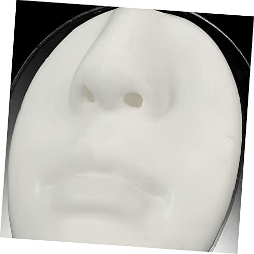 Esquema 3 conjuntos de face Tool Prop Stand Treinando o modelo de manequim humano de silicone branco para a prática da