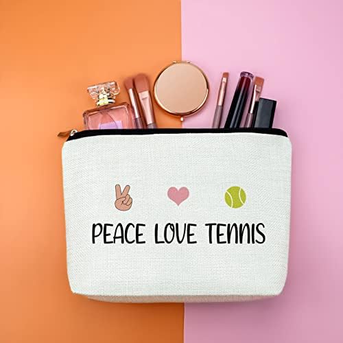 Gfhzdmf Tennis Amante Presente para meninas adolescentes Tennis Girl Bag cosmético Presentes de tênis inspirados para tenista de tenista Mom de aniversário Presente de tênis de tênis Bett