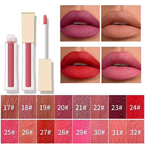 Tinta #17 batom líquido batom lipgloss para mulheres labiales acasal