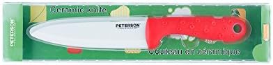 Peterson Housewares CE0956002B-6 Faca de cerâmica com lâmina de cerâmica, 6 , vermelho