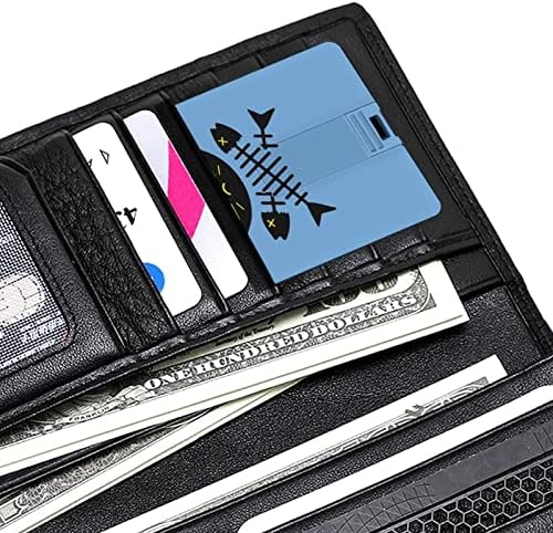 Black Cat Fish Bone USB 2.0 Flash-DRIVES Memory Stick Credit Card Formulário