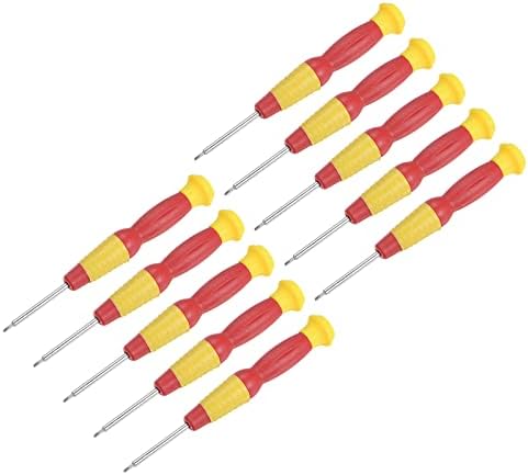 Uxcell Precision Phillips Chave de fenda, cabeça cruzada de 1,5 mm para reparo de óculos de relógio, 10 pcs