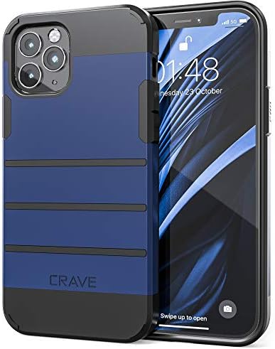 Crave iPhone 12, iPhone 12 Pro Case, Caso da Strong Guard Protection Hovery Duty para iPhone 12/12 Pro - Marinha