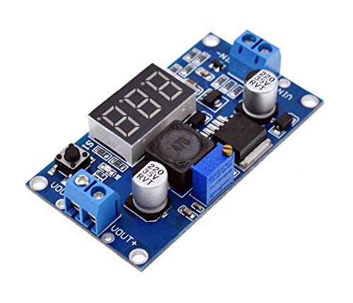 Módulo de degrau de buck dc-dc lm2596 dc/dc 4.0 ~ 40V a 1,25-37V Regulador de tensão ajustável com voltímetro de LED