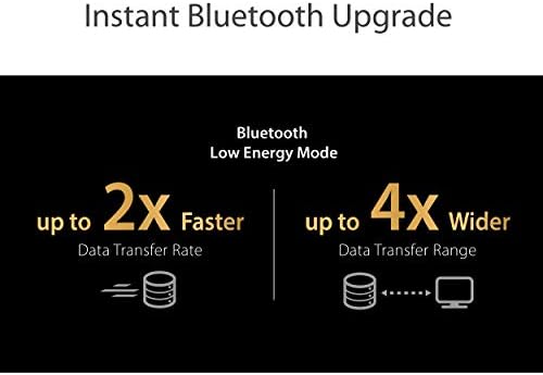 ASUS USB-BT500 Bluetooth 5.0 Adaptador USB com design ultra pequeno, compatível com verso com Bluetooth 2.1/3.x/4.x