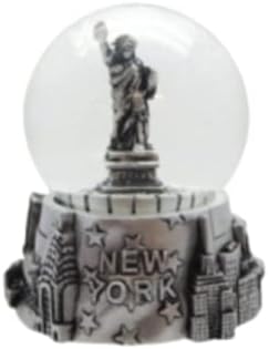 Estátua de Liberdade de Nova York globo de neve de prata