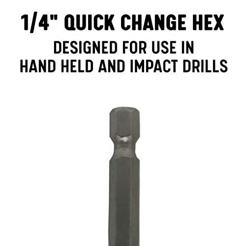 Drill America 9/32 Bit de broca de cobalto de mudança rápida com HEX Shank, Cohex Series