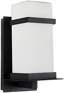 TWTCC Luz de parede Montada quadrado simples fora da parede Lanterna de parede minimalista minimalista à prova d'água Lâmpada