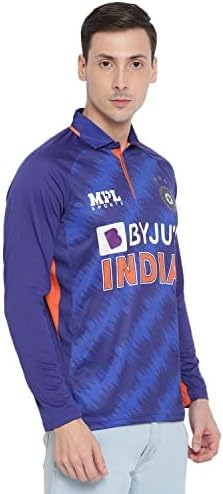 MPL Sports Official Team India Fan Jersey- Marinha de manga cheia