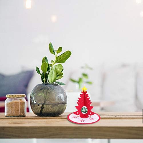 Valiclud sentiu a mesa da árvore de Natal das decorações de árvore de Natal Mini Mini Natal Tree