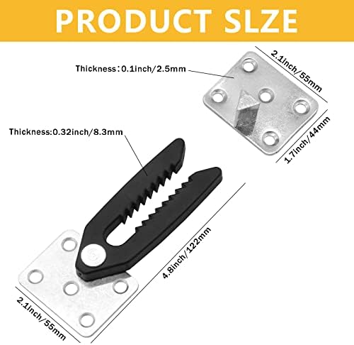 Conector de sofá seccional Waziaqoc 4 PCS, sofá pesado Snap Alligator Sofé Connector Sofá Interligador de Móveis de Móveis de