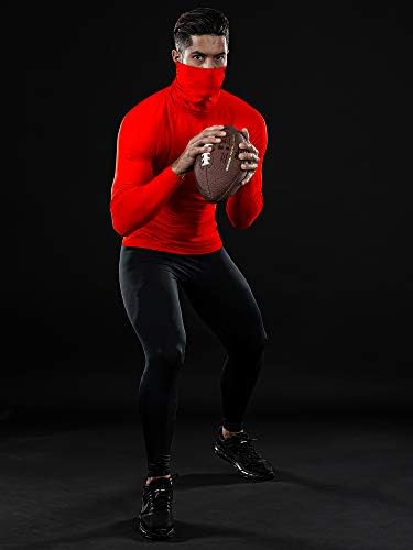 Drskin 2 ou 1 pacote de máscara masculina masculina camisetas de compressão Top Sports de manga longa Baselayer Running Athletic Workout