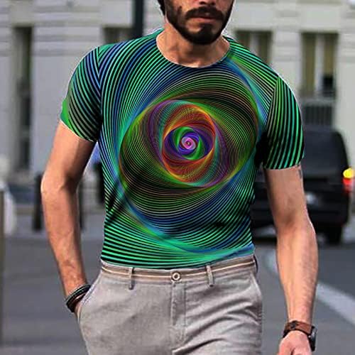 Camiseta gráfica masculina Hipster Hip Hop tie-dye camiseta camiseta