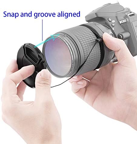 Tampa da tampa da lente de 55 mm compatível com Nikon D3500 D3400 D5600 D5500 D7500 para AF-P DX Nikkor 18-55mm f/3.5-5.6g