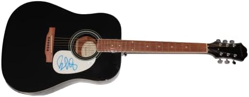 Brad Paisley assinou autógrafo em tamanho grande Gibson Epiphone Guitarra acústica D com James Spence Autenticação JSA Coa - Superstar