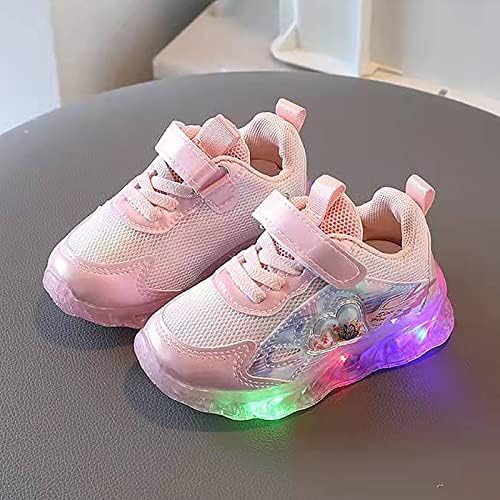 Sapatos iluminados para meninas criança liderada para passear garotas crianças crianças bebês bebê sapatos casuais sapatos de geléia