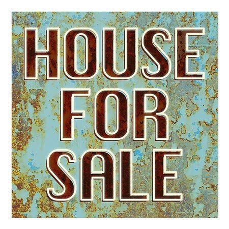CGSignLab | Janela House for Sale -Ghost envelhecida Janela se apegando | 5 x5