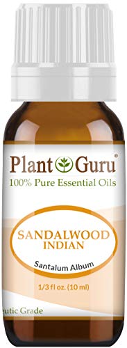 Óleo essencial de Sandalwood 10 ml de grau terapêutica não diluída.