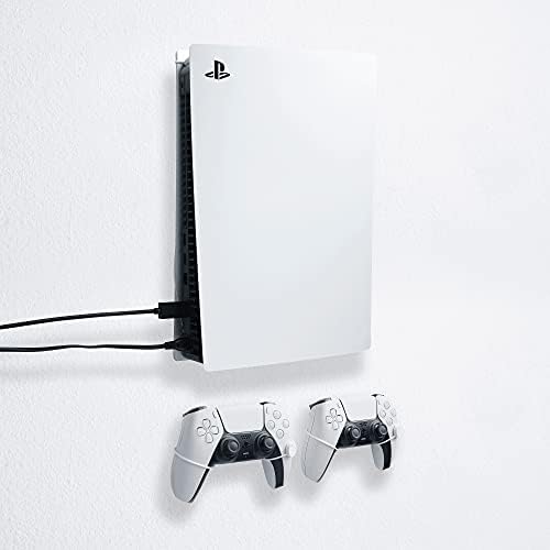 Solução de montagem de parede PlayStation 5 por garra flutuante - Kit de montagem elegante para pendurar console de jogos PS5 na parede