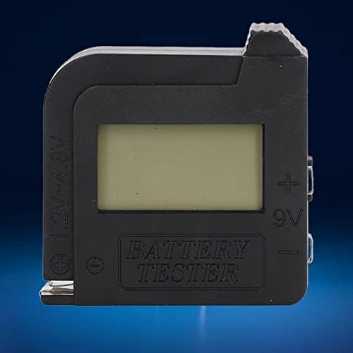 Testador de bateria, ABS LCD LCD Display Precisa Detecção Verificador de bateria Resistência de arranhões portátil para AA