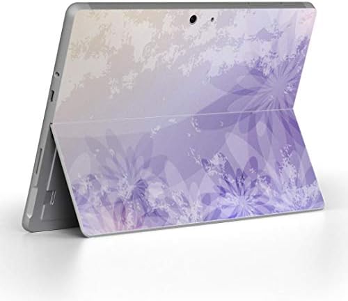 capa de decalque igsticker para o Microsoft Surface Go/Go 2 Ultra Thin Protetive Body Skins 002000 Flor Farinha roxa